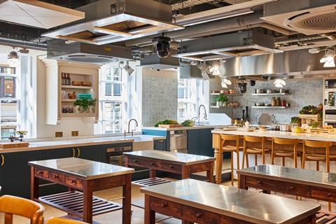Kitchen facilities at Fortnum & Mason Food & Drink Studio
